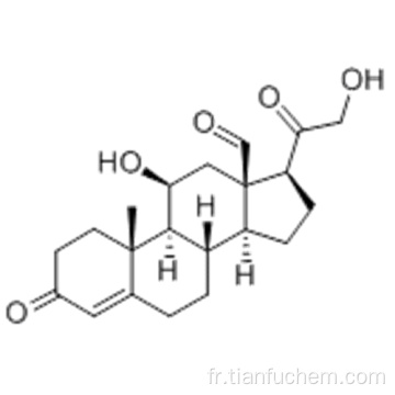 Pregn-4-en-18-al, 11,21-dihydroxy-3,20-dioxo -, (57186217,11b) - CAS 52-39-1